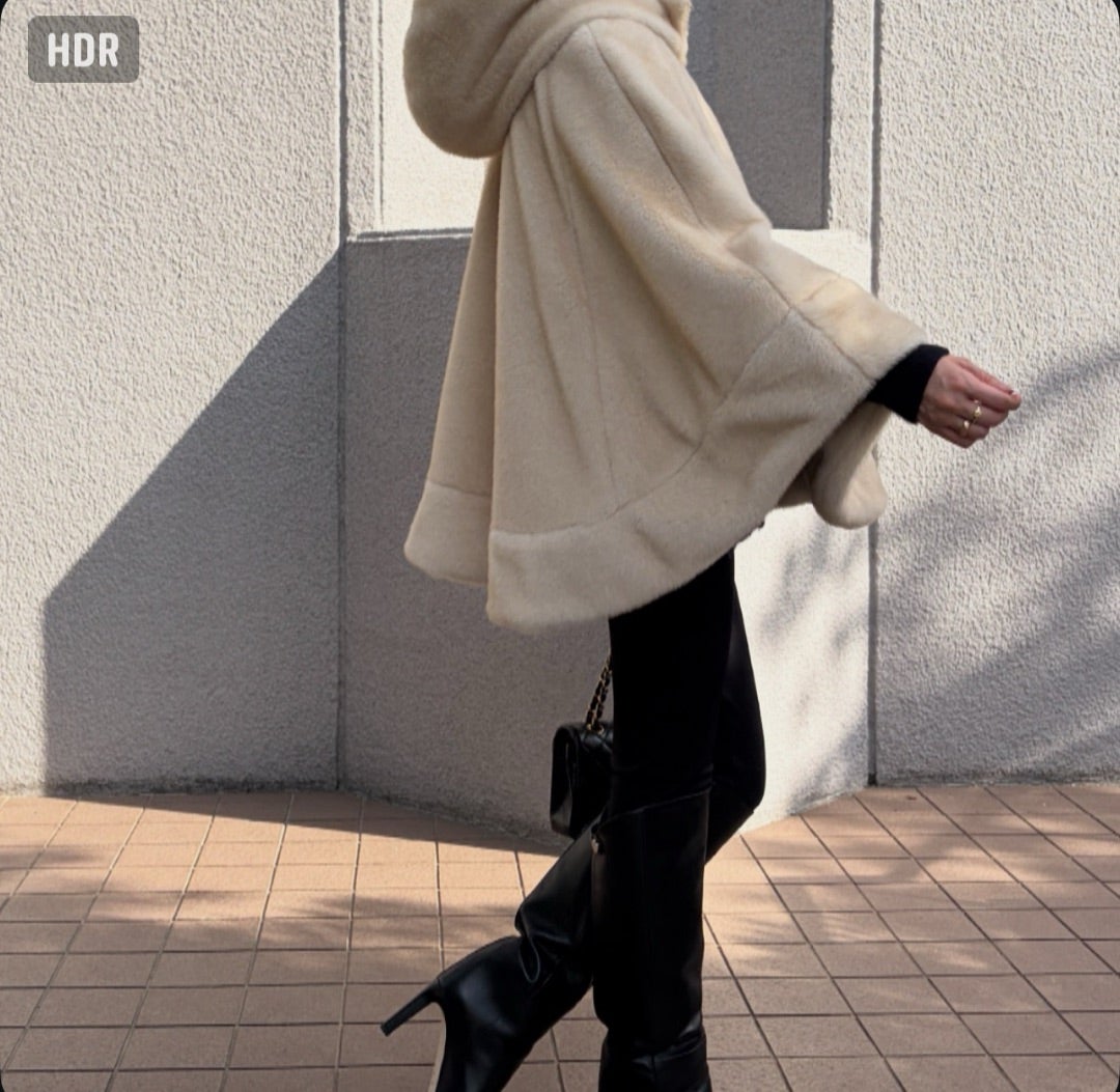 可愛すぎて毎日着たくなるteddy poncho♡ ママにもおすすめです | ママ