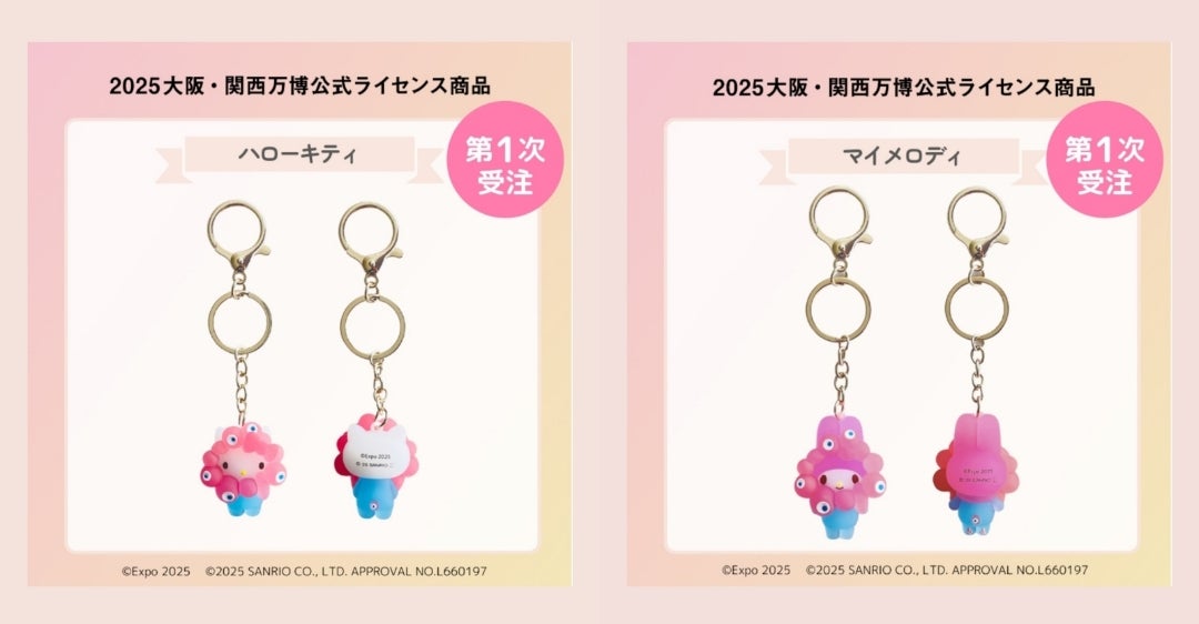 サンリオミャクミャク クリアカラー キーホルダー』受注予約購入でき