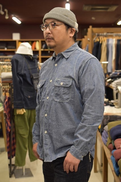 リアルマッコイズ 8HU HEAVY DUTY CHAMBRAY WORK SHIRT | barnstormer