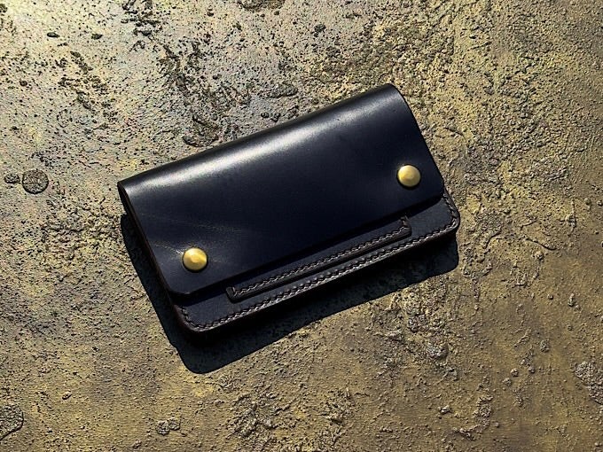 ミドルトラッカーウォレット｜ホースバット 茶芯 | leatherworksbubの