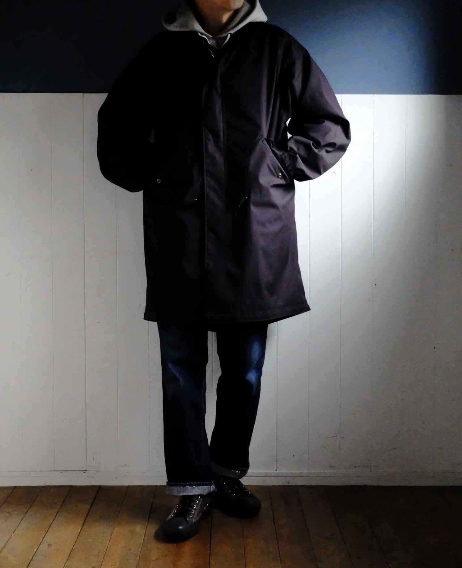 上品でクールな雰囲気を作り出すミリタリーモッズコート】WORKERS/M65