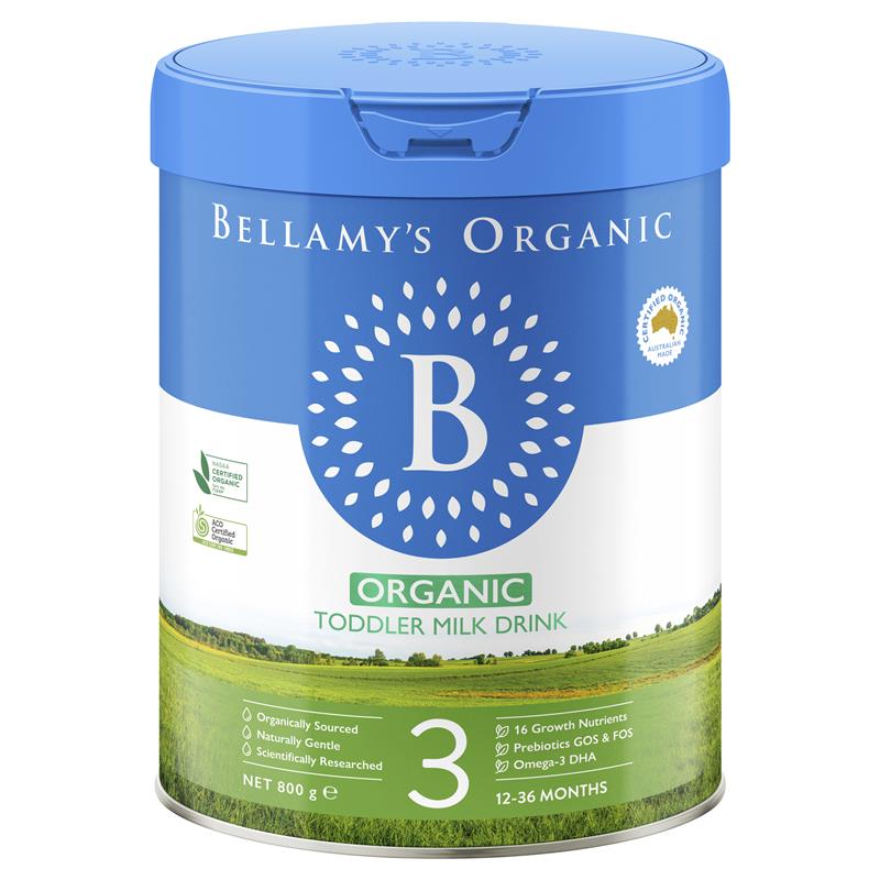 Buy Bellamys Step 3 Toddler Milk Drink 800g online at Chemist