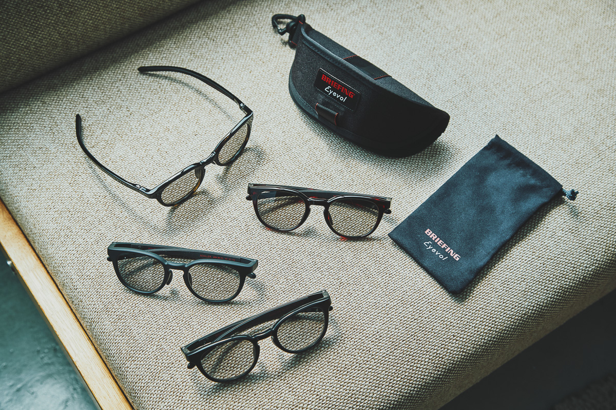 顔馴染みの良いべっ甲柄もラインナップ。BRIEFING GOLF×Eyevolのコラボ