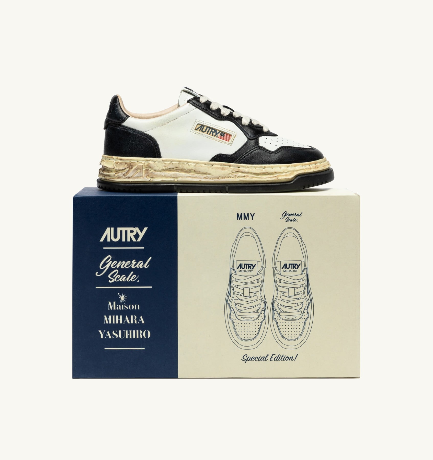 Autry Medalist Low Super Vintage 'autry X Maison Mihara Yasuhiro Gener
