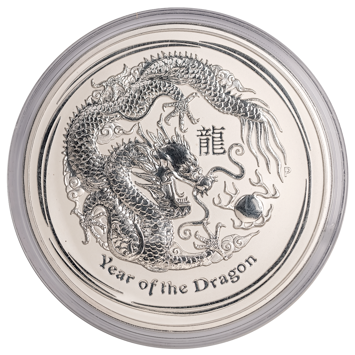 Australian Silver Lunar Series 2012 - Year of the Dragon - 1 oz