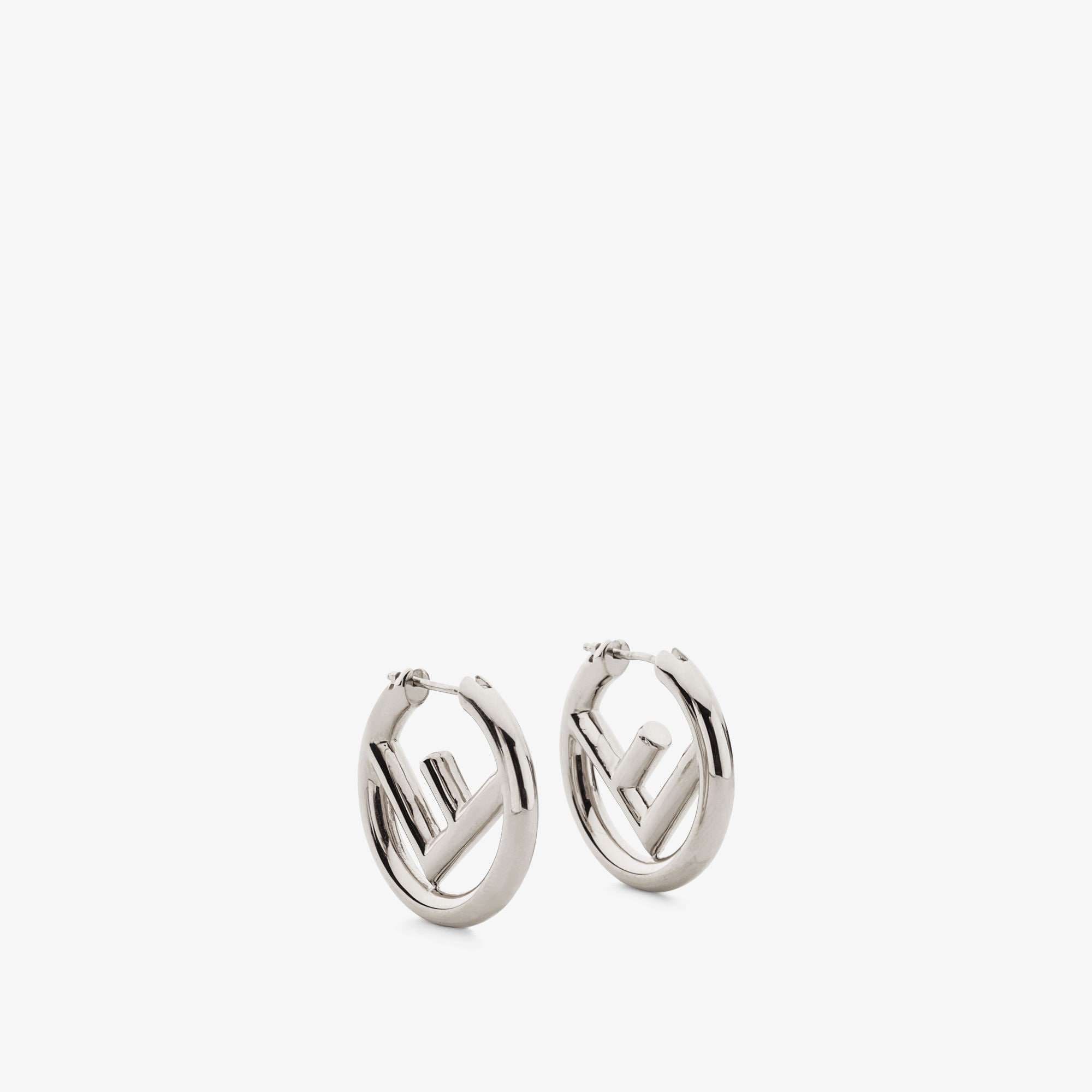 F Is Fendi Earrings Silver finish Silver | Fendi