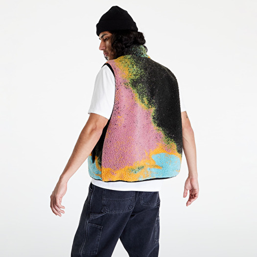 Vests Stüssy Jacquard Dye Sherpa Vest Berry (118503 berry) | Footshop