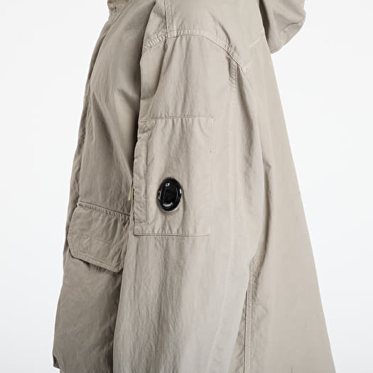 Men's jackets C.P. Company Twill Hooded Short Jacket Fungi Grey