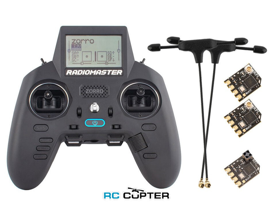 Аппаратура управления Radiomaster Zorro ELRS + приёмники ELRS 2.4