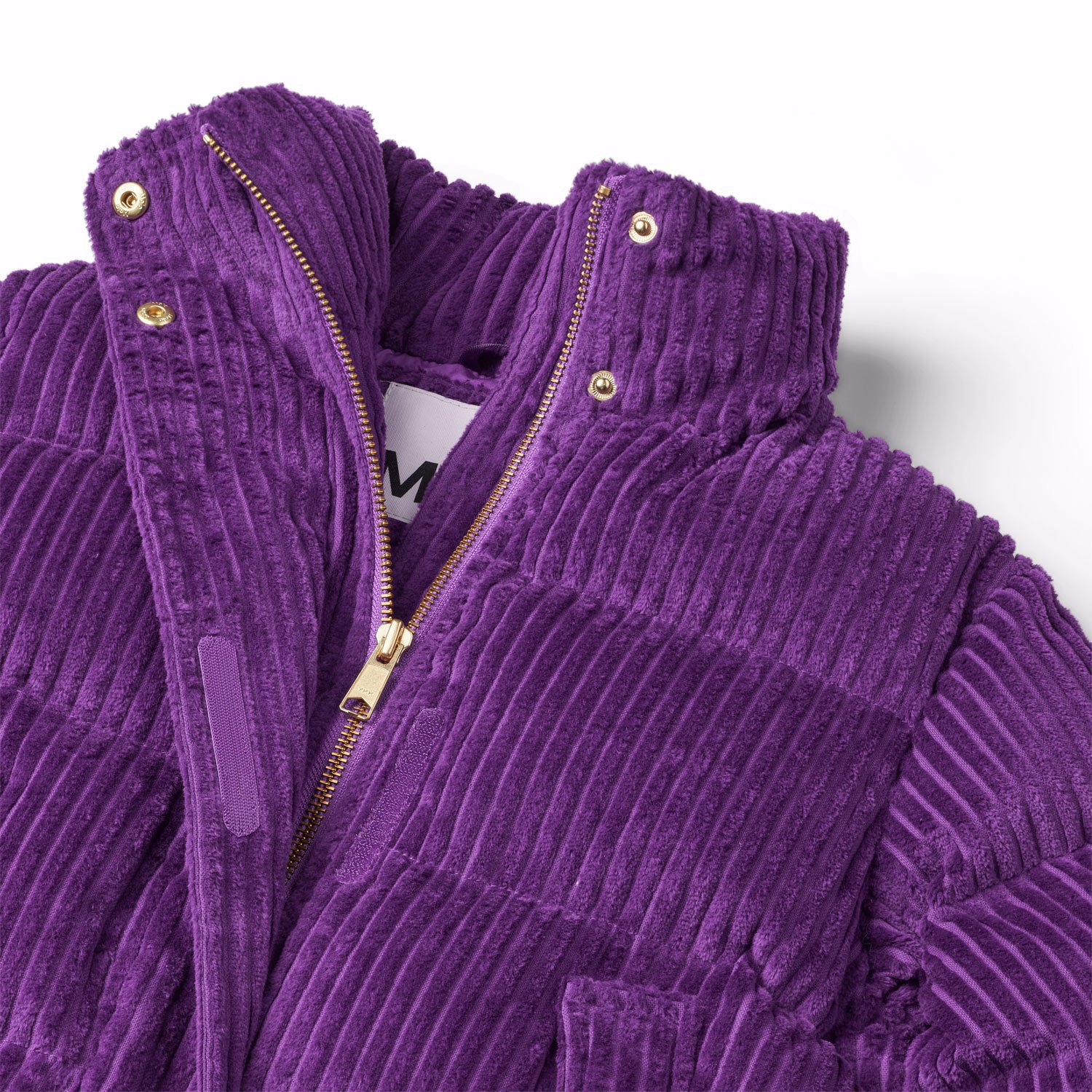 Hansine - Warm Purple - Purple corduroy jacket for children with a