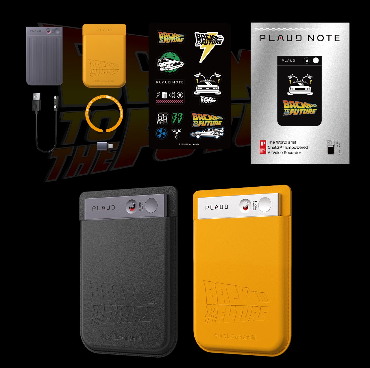 AIボイスレコーダーPLAUD NOTE｜BTTF40周年限定コラボデザイン登場
