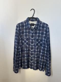 ハイスト期Number (N)ine ネルシャツ ネイビー系チェック - メルカリ