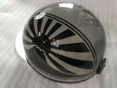 グレー 富士日章 コルク半 ヘルメット 旧車會 暴走族 アルフィン 三段