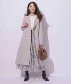 アプワイザーリッシェ パール釦バックフレアコート ピンク - メルカリ