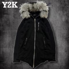 y2k グランジ ファー パーカー ジャケット 地雷系 - メルカリ