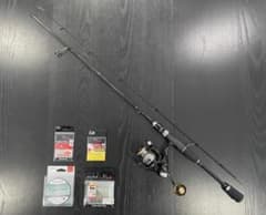 アジングセット2ピーススピニングロッド&2000番リール・ダイワ月下美人