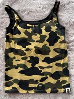 A BATHING APE タンクトップ 迷彩カモ - メルカリ
