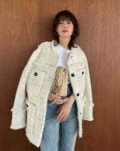 CLANE NO COLOR TWEED JACKET ツイード - メルカリ