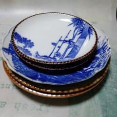 アンティーク 明治大正期印判皿イゲ皿5枚セット - メルカリ