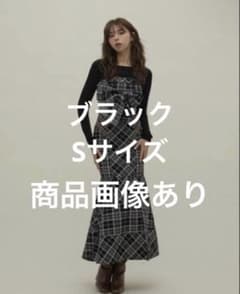 andmary Juni check dress 正規品 ブラック black - メルカリ