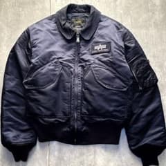 希少L ALPHA CWU-45P フライトジャケット ワッペン ネイビー - メルカリ