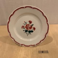 フランス 1920年 BADONVILLER(バドンヴィレー) 薔薇 陶器皿 D - メルカリ