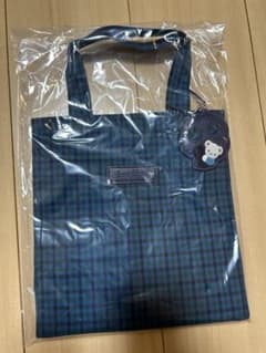 ファミリア 小 トートバッグ 青チェック 新品未開封 ファミリア