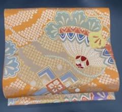 高級 洒落帯 袋帯 ♢ 正絹 アンティーク 古典柄 蝶 345 - メルカリ