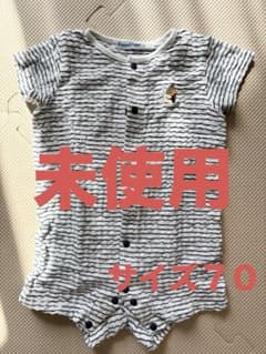 familiar ファミリア ストライプ ロンパース 70サイズ - メルカリ