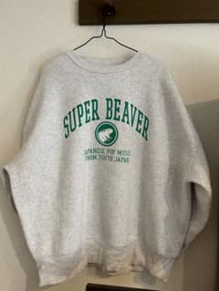 SUPER BEAVER グッズ SBカレッジスウェット アッシュグレー - メルカリ