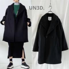UN3D.アンスリード バックオリガミコート/ウールメルトン/黒 - メルカリ
