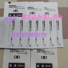 最新版】2025年日能研6年 後期 合格力育成テスト 合格力実践テスト