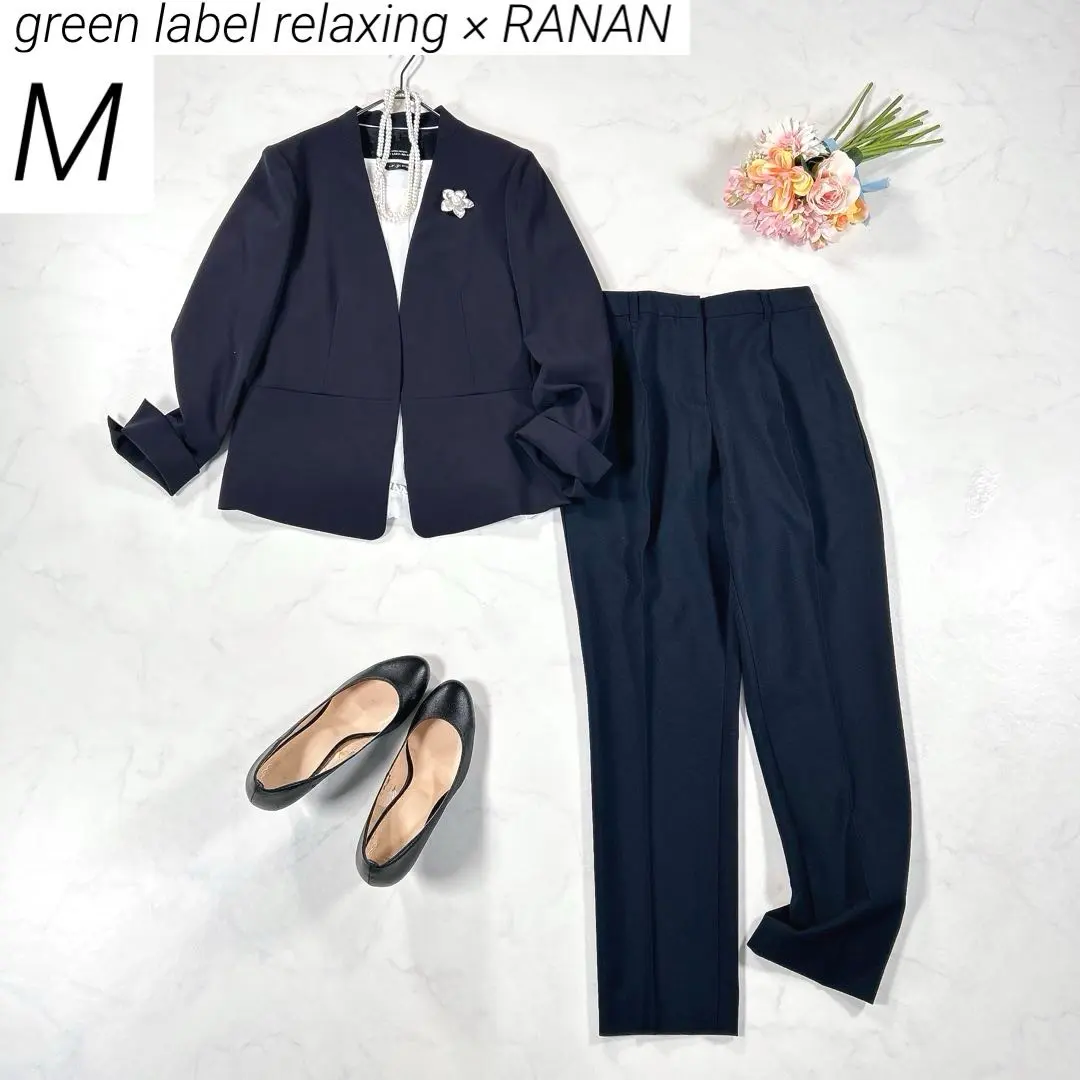 2026年最新】green label relaxing カラー：ネイビー系 パンツスーツ