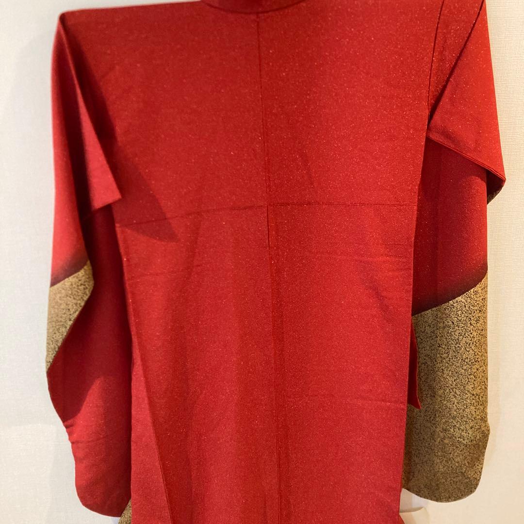 振袖　成人式　卒業式　 お呼ばれ お稽古　 赤にラメ 赤と白の牡丹が咲き誇る振袖+金の帯でゴージャスに装う成人式 | kimono