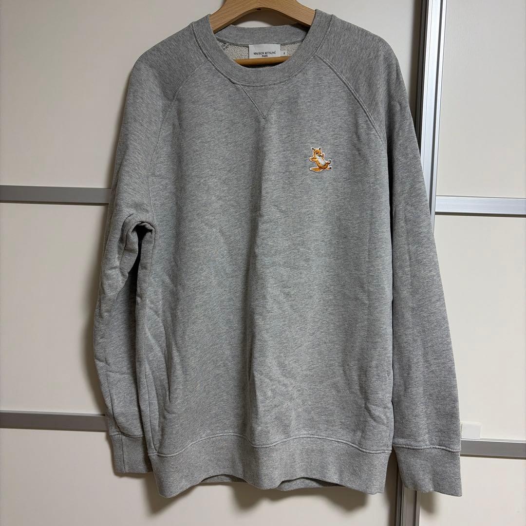 MAISON KITSUNÉ グレー スウェット XL MAISON KITSUNE（メゾン キツネ） スウェット メンズ フォックスヘッド