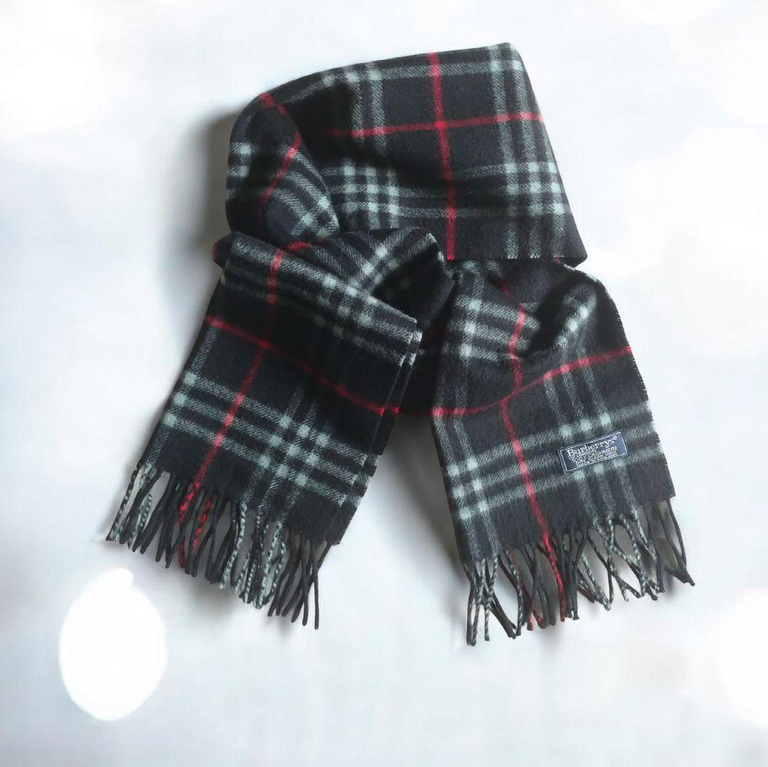 Burberrys マフラー カシミヤ100% ノバチェック 英国製 - メルカリ