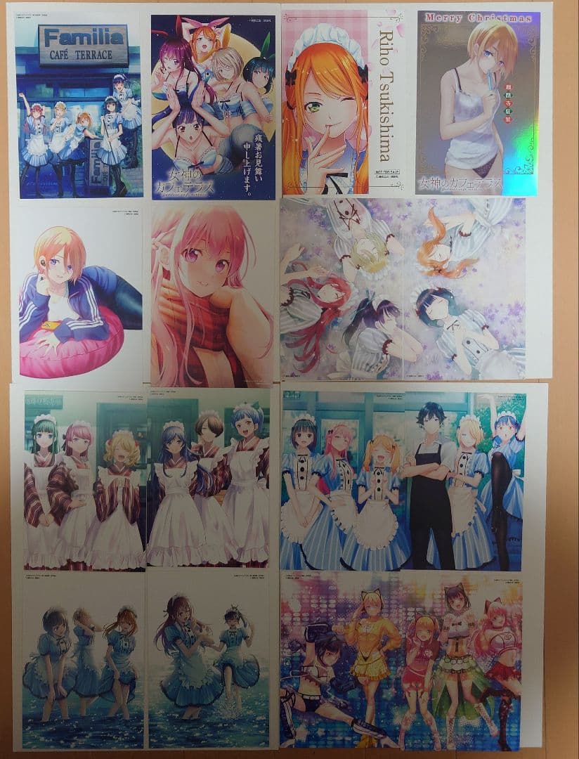 え*ん様 女神のカフェテラス　イラストカード　46種類セット 女神のカフェテラス】特典イラストカード22種セット☆ポストカード