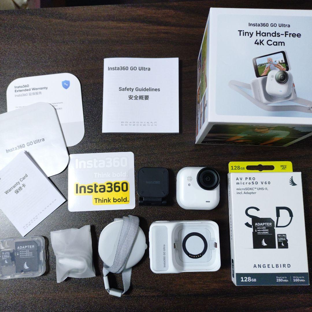 デジタルカメラ Insta360 GO Ultra + SD128GB Amazon | 【高梨沙羅さん愛用】Insta360 GO Ultra 通常版 ブラック