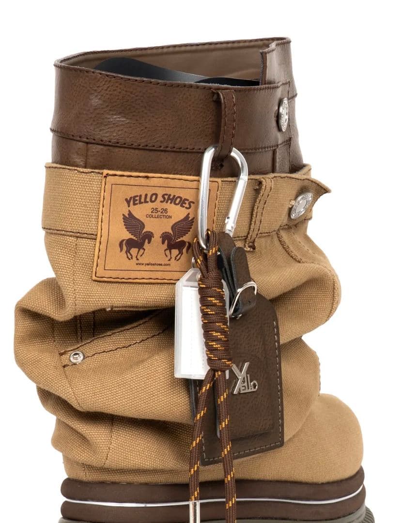 ☆YELLO☆SOIL PLATFORM SHORT BOOTS厚底ブーツ - メルカリ