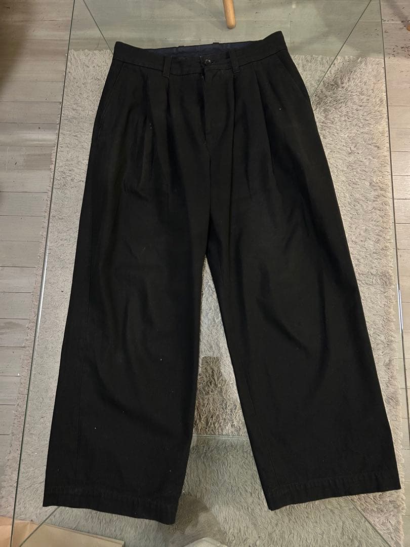 stein st.130 ワイドパンツ ワイドパンツ BELTED WIDE STRAIGHT