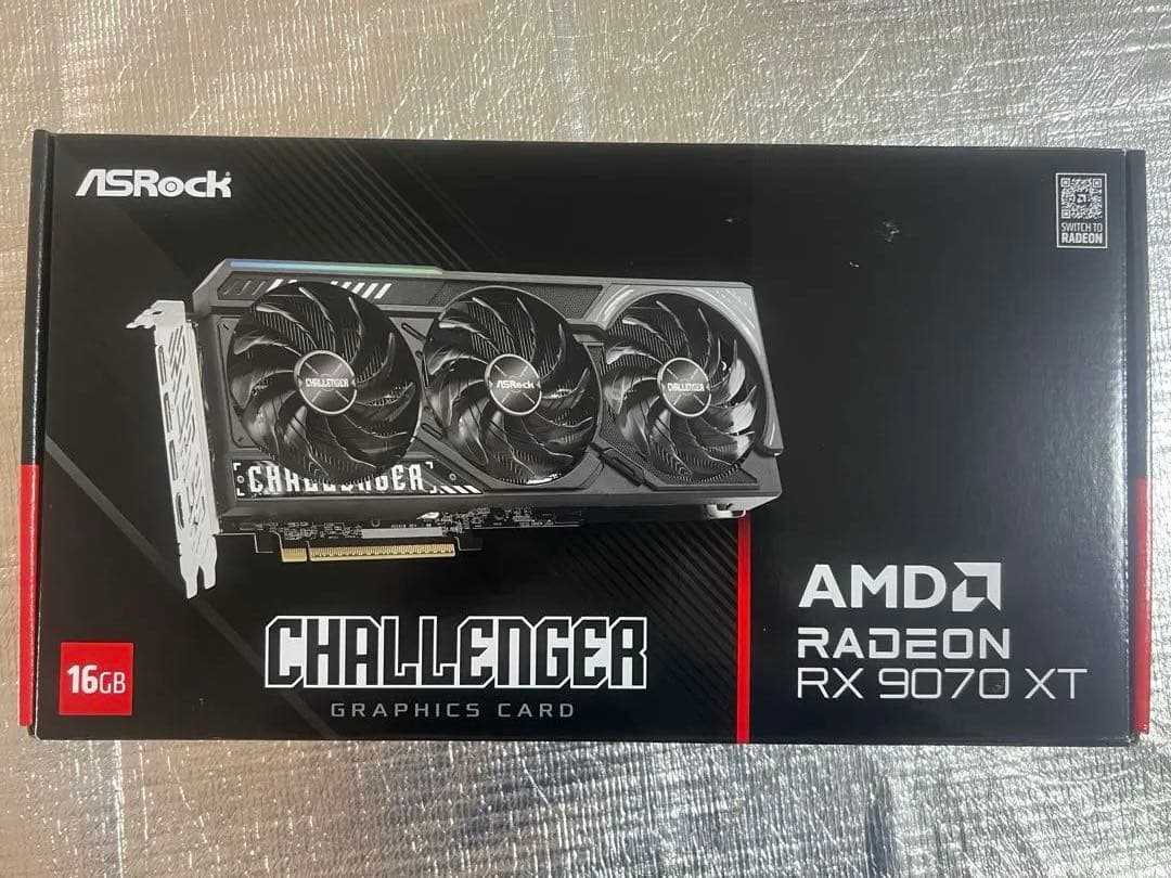 グラフィックボード・グラボ・ビデオカード ASRock AMD Radeon RX 9070 XT Challenger ASRock AMD Radeon™ RX 9070 XT Challenger 16GB GDDR6 Graphic Card