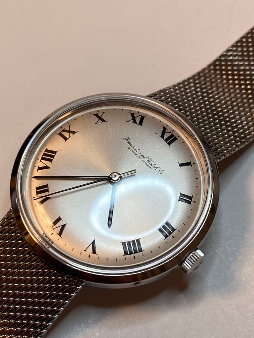 ⭕️美品iwc 稼働手巻き魚リューズ　メンズ ref.2400 筆記体 ⭕️美品iwc 稼働手巻き魚リューズ メンズ ref.2400 筆記体 - メルカリ