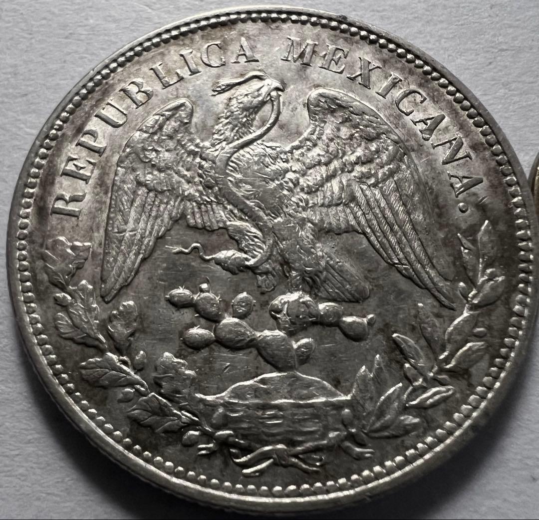 3*t様 1908年 Mo GV メキシコ ペソ 銀貨 KM#409 EF ハイ Buy 1908-Mo AM Mexican Silver Peso AU KM#409.2 | APMEX