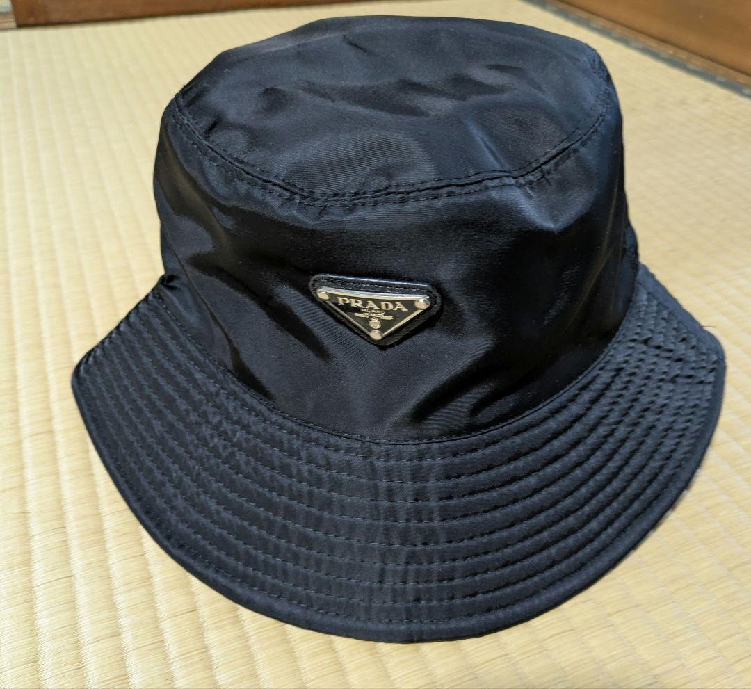 PRADA　ブラック　バケットハット 楽天市場】PRADA(プラダ) Re-Nylon バケットハット 帽子 バケハ L