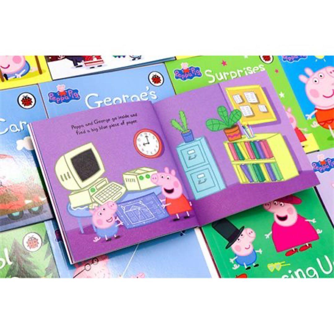PeppaPig 黄箱 赤箱 2点お得セット ペッパピッグ 多読 英語絵本 - メルカリ