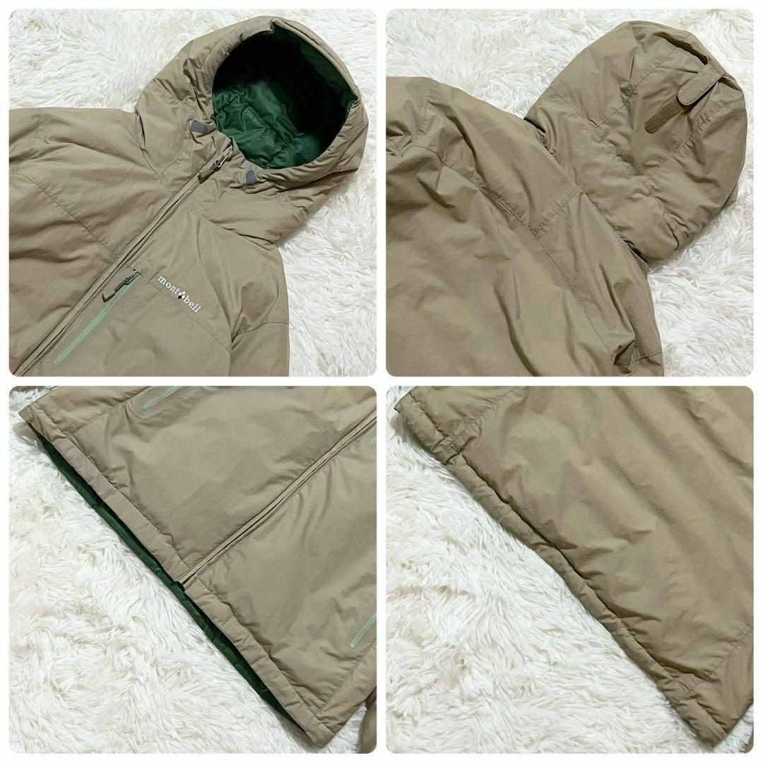 極美品】モンベル コロラドパーカ リバーシブルダウン M ベージュ
