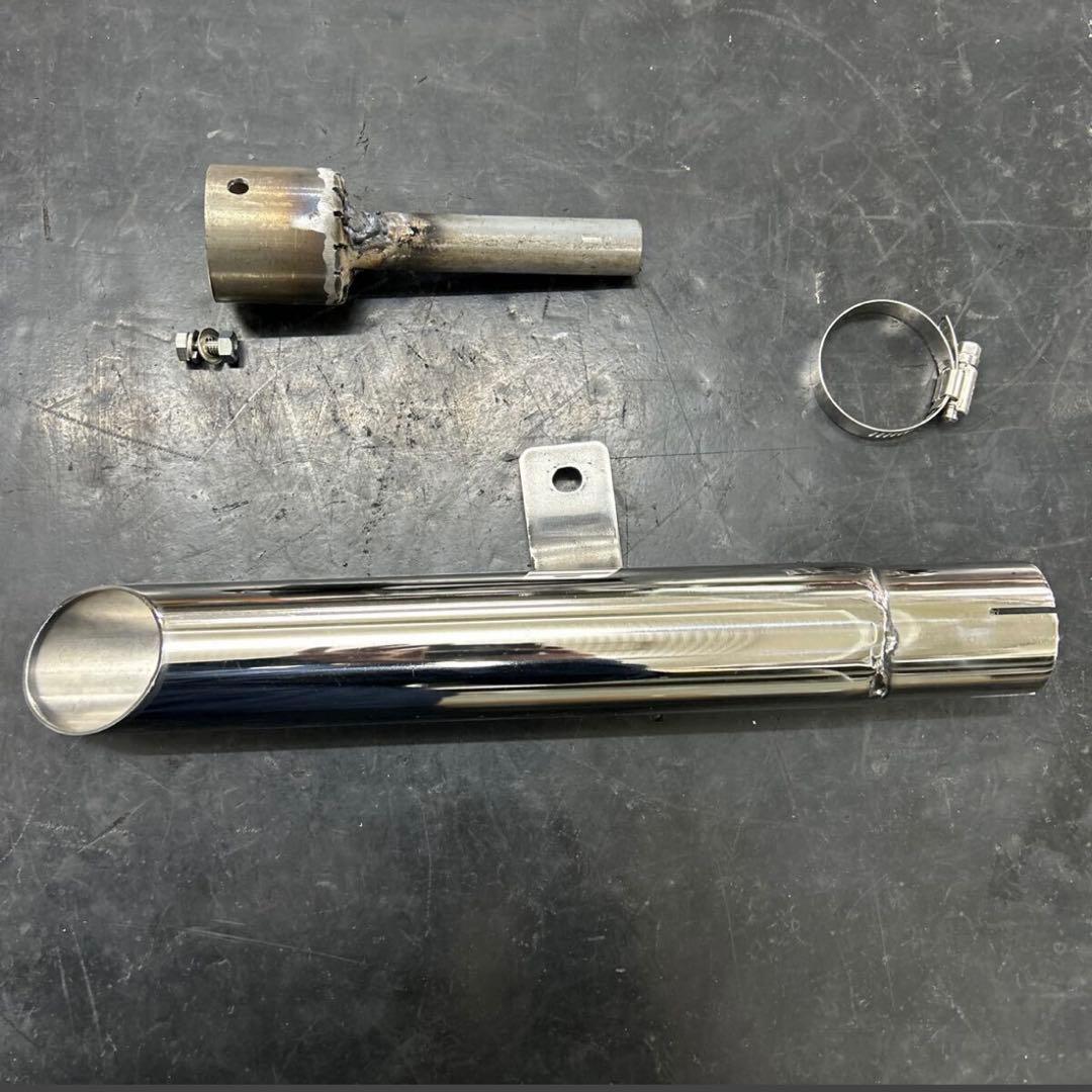 t*4様 SR400 ワンオフ ステンレス鏡面ベリーショートスラッシュカット