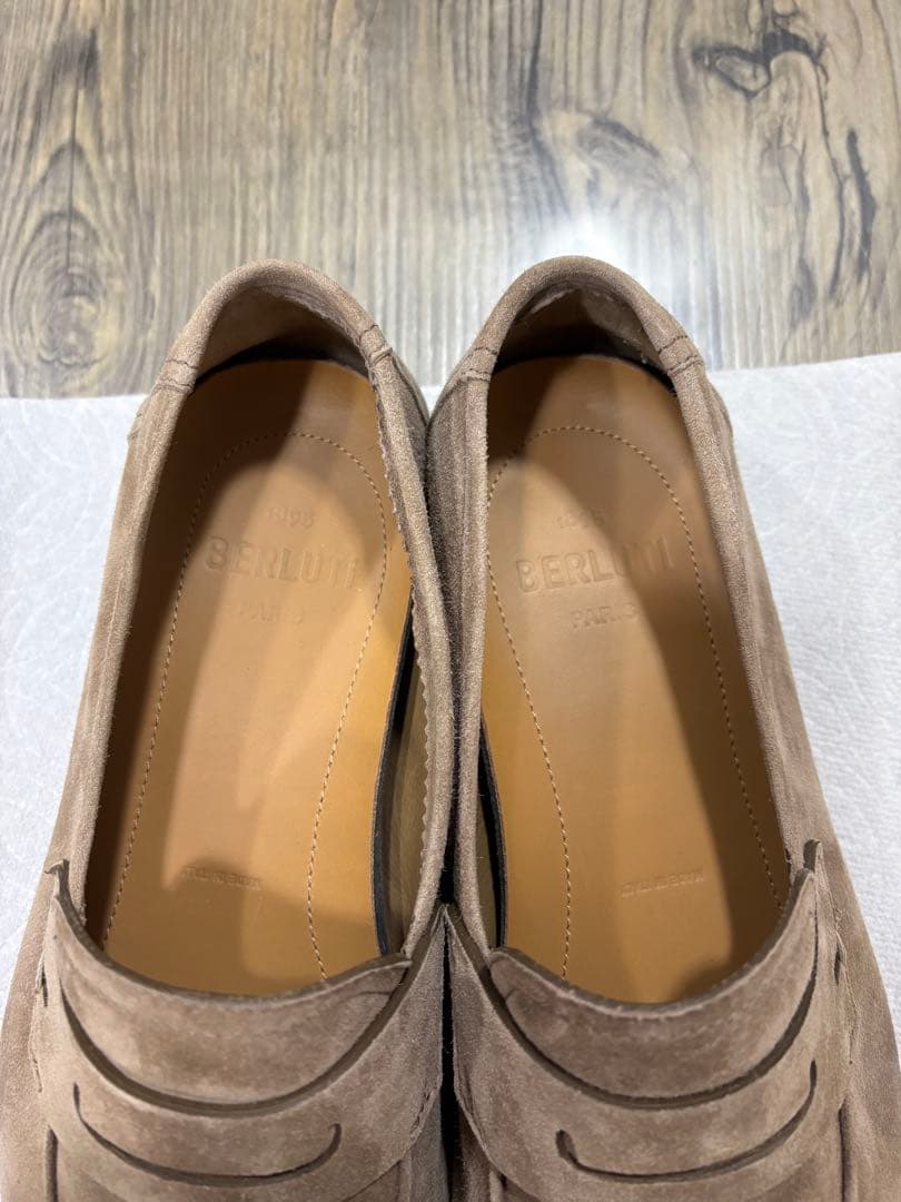 ベルルッティ　ロレンツォ　スエードローファー　サイズ9 28.5cm