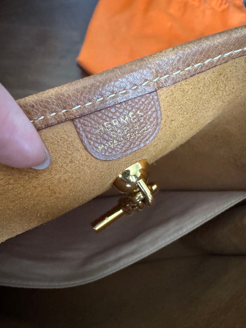 エルメス ヴェスパ ゴールド✖️ゴールド金具 斜めがけショルダー