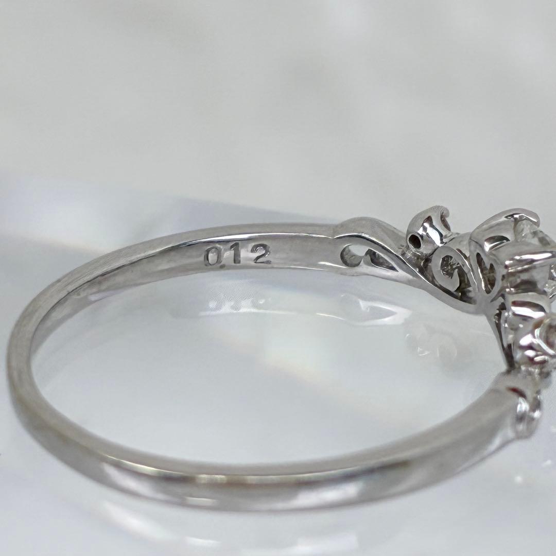 【美品】K10✨ ダイヤモンドリング✨ 0.12ct ホワイトゴールド